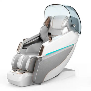Luxury Zero Gravity AI Voice 4D Full Body Heating Massage Chair - Shiatsu Kneading - SL Track - Golden Massage