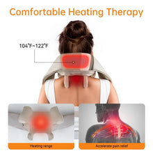 Load image into Gallery viewer, Portable Wireless Shiatsu Massager: Deep Tissue Relief with Heat Therapy