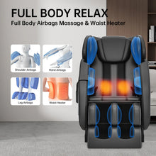 Load image into Gallery viewer, Golden Massage full body massage chair with airbags and waist heater for ultimate relaxation in grey.