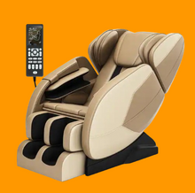 Load image into Gallery viewer, Premium Full Body Massage Chair with Zero Gravity and Bluetooth Audio - Khaki