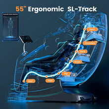 Load image into Gallery viewer, 4D Massage Chair with APP Control, 55” SL Track, 3 Zero Gravity Modes – Ultimate Full Body