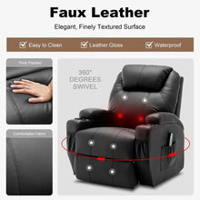 Load image into Gallery viewer, Ultimate Comfort: Recliner Chair with Rocking, Massage, and Heat Features